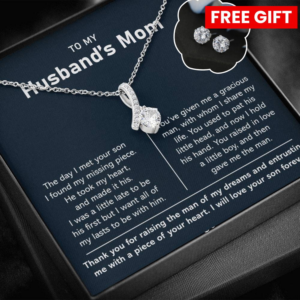 To My Husband's Mom- Alluring Necklace- He Took My Heart