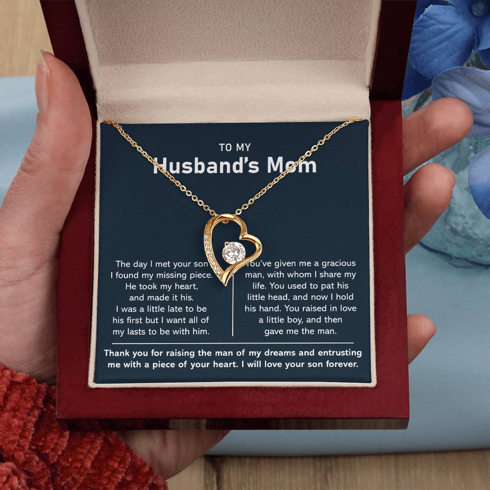 (Almost Sold) To My Husband Mom - Thank You For Raising The Man of My Dreams - Forever Love Necklace