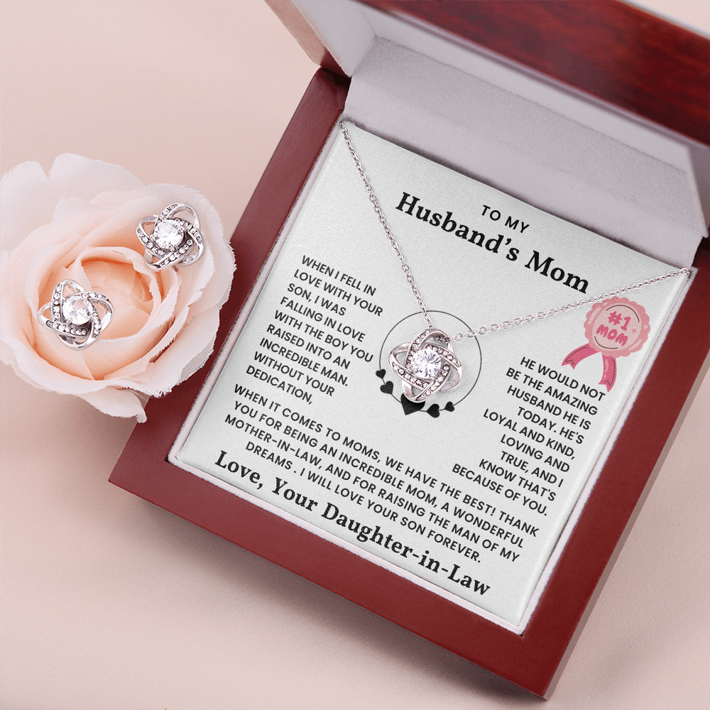To My Husband's Mom - Thank You For Being An Incredible Mom - Necklace