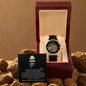 Funny Fathers Day Message Card with Watch - Men's Openwork Watch