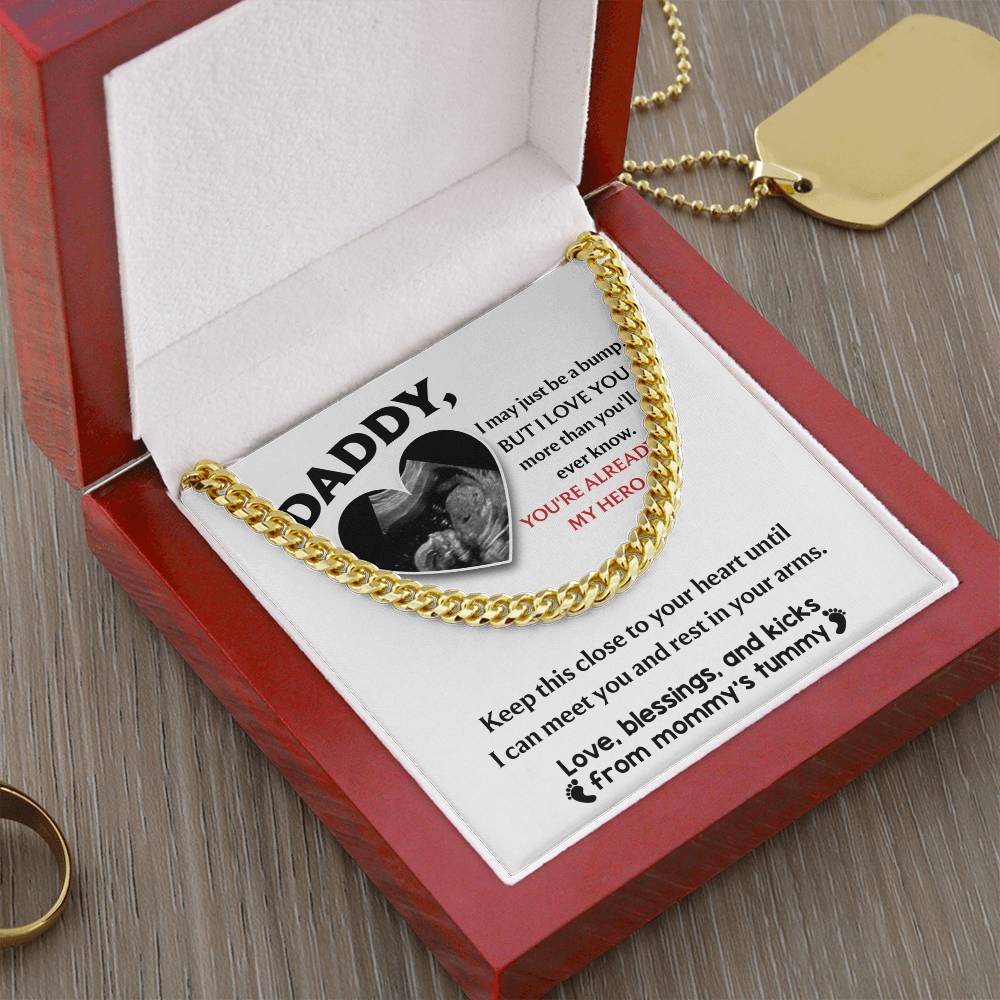 Dad-To Your Heart -Cuban Link Chain