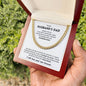 To My Husband's Dad- Cuban Link Chain- I Will Love Your Son Forever