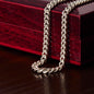 To My Husband's Dad- Cuban Link Chain- I Will Love Your Son Forever