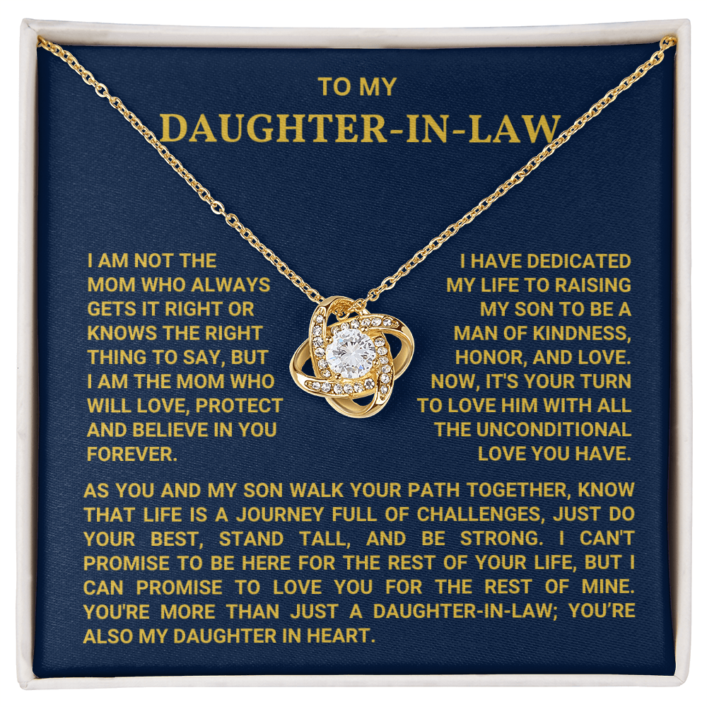 To My Daughter In Law - You Are My Daughter In Heart - Necklace