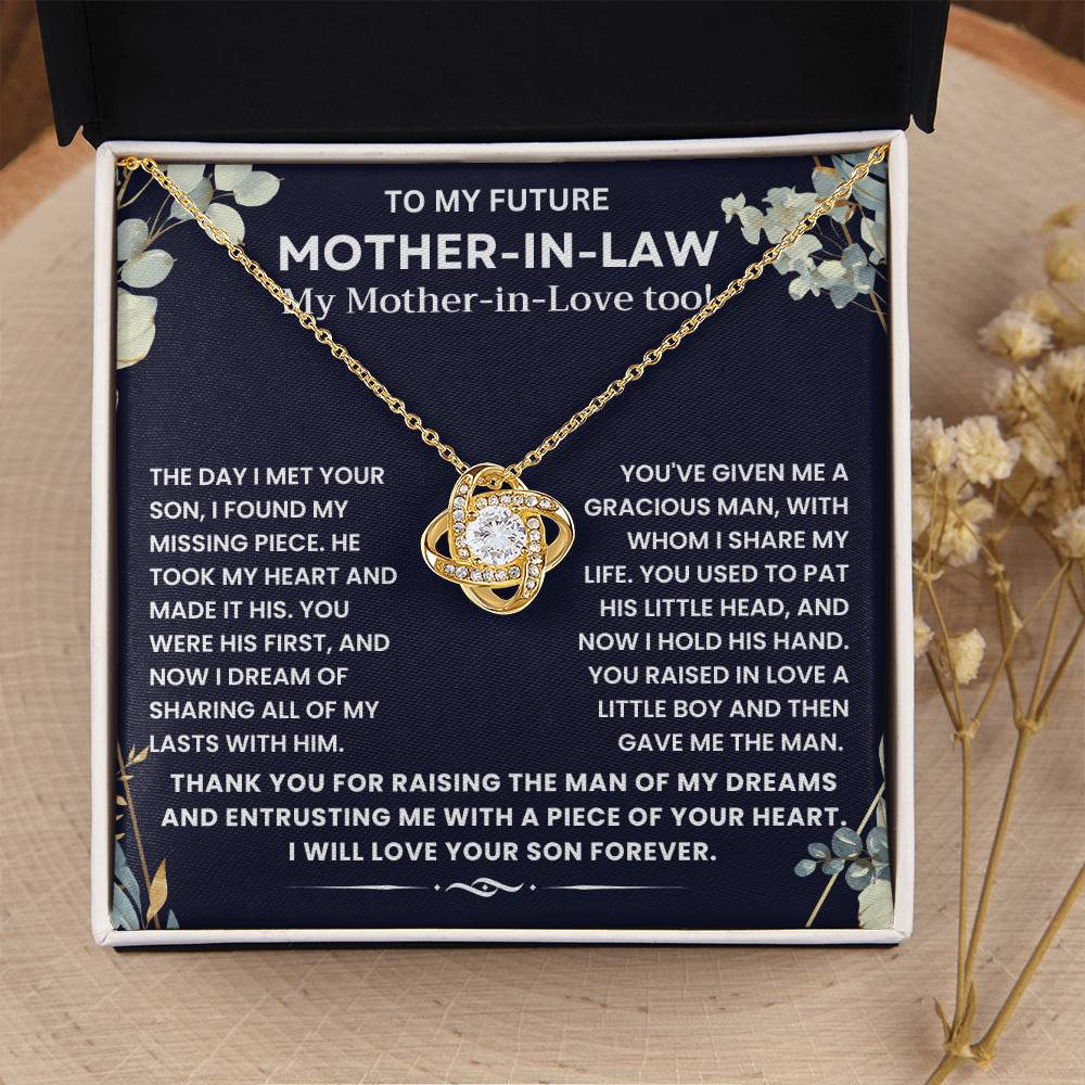 To My Future Mother In Love - Thank You for Raising The Man of My Dreams - Necklace
