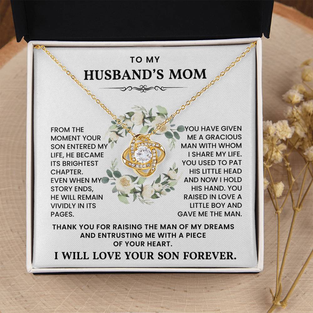 (New Arrival) To My Husband Mom - Thank You for Raising The Man of My Dreams - Necklace