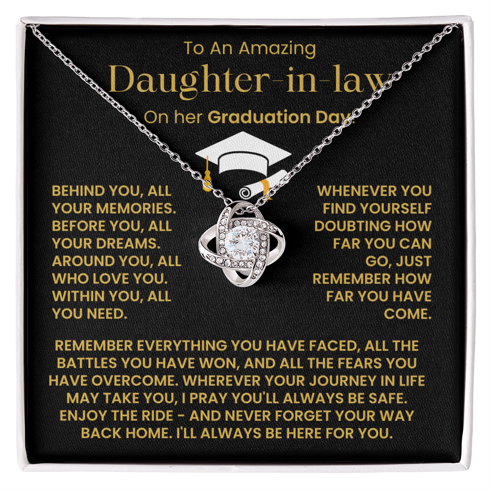 Graduation Gift for Daughter In Law - I'll Always Be Here for You - Necklace