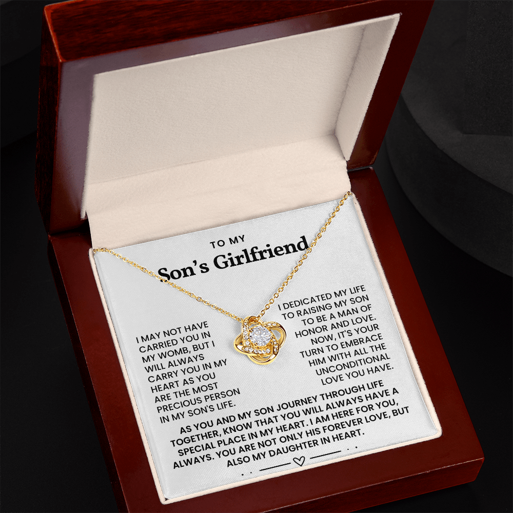 To My Son's Girlfriend - You Are My Daughter In Heart - Necklace