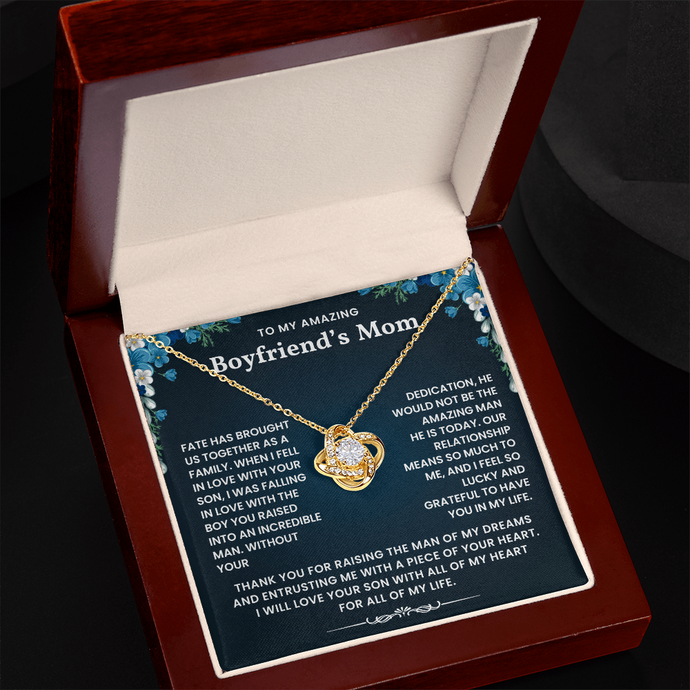 To My Amazing Boyfriend's Mom - I Feel So Lucky and Grateful To Have You In My Life - Necklace