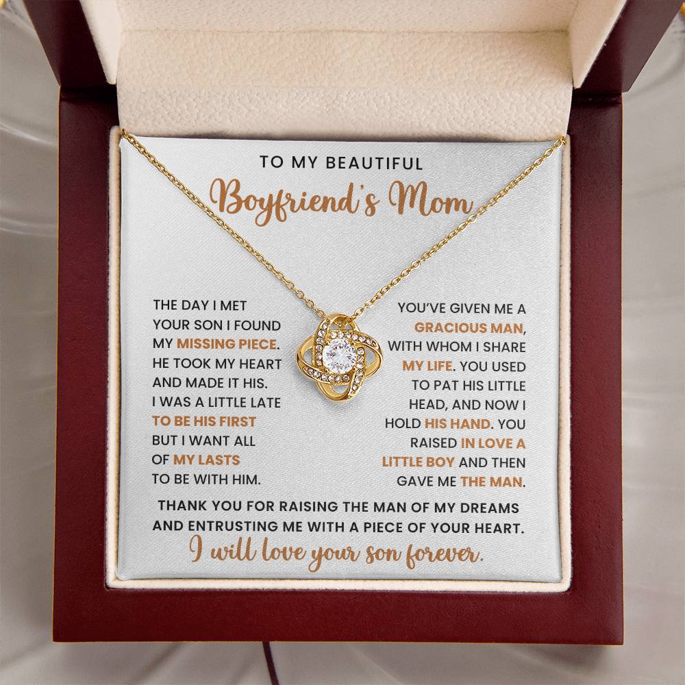 Meaningful Gift for Boyfriend's Mom - Necklace Gift Set