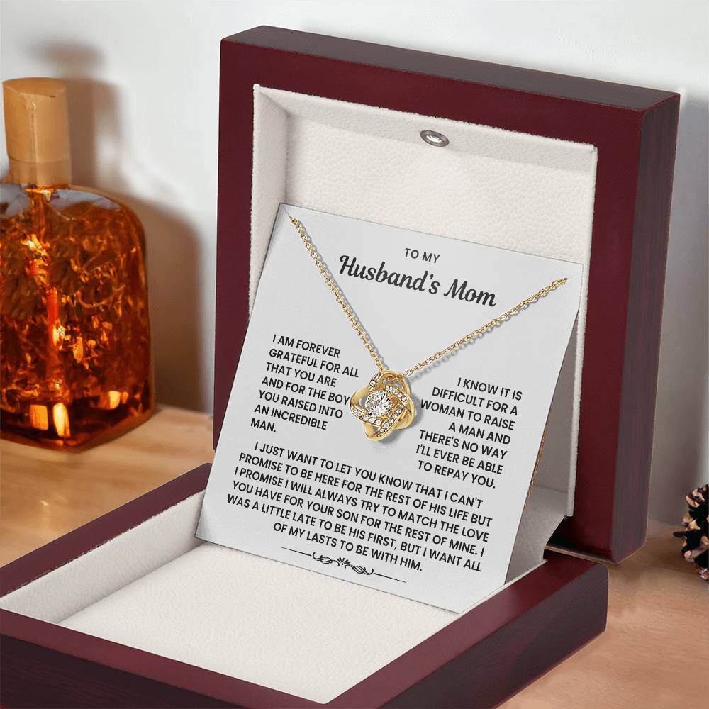 To My Husband's Mom - I'll Never Be Able To Repay You - Necklace