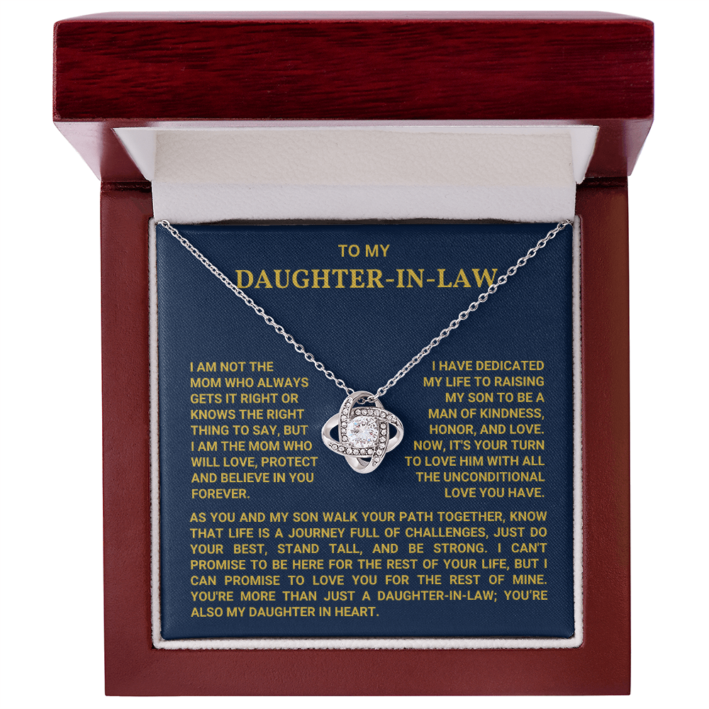 To My Daughter In Law - You Are My Daughter In Heart - Necklace