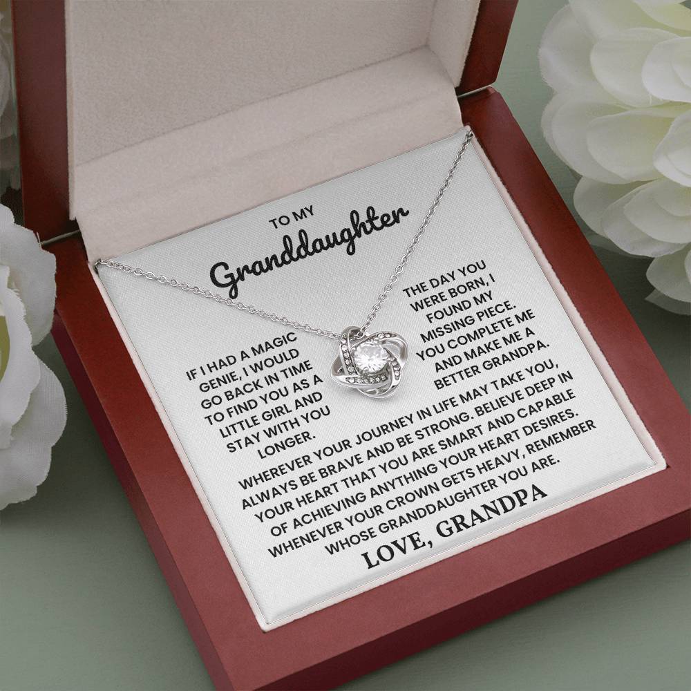 To My Granddaughter - You Are Smart And Capable of Achieving Anything - Necklace