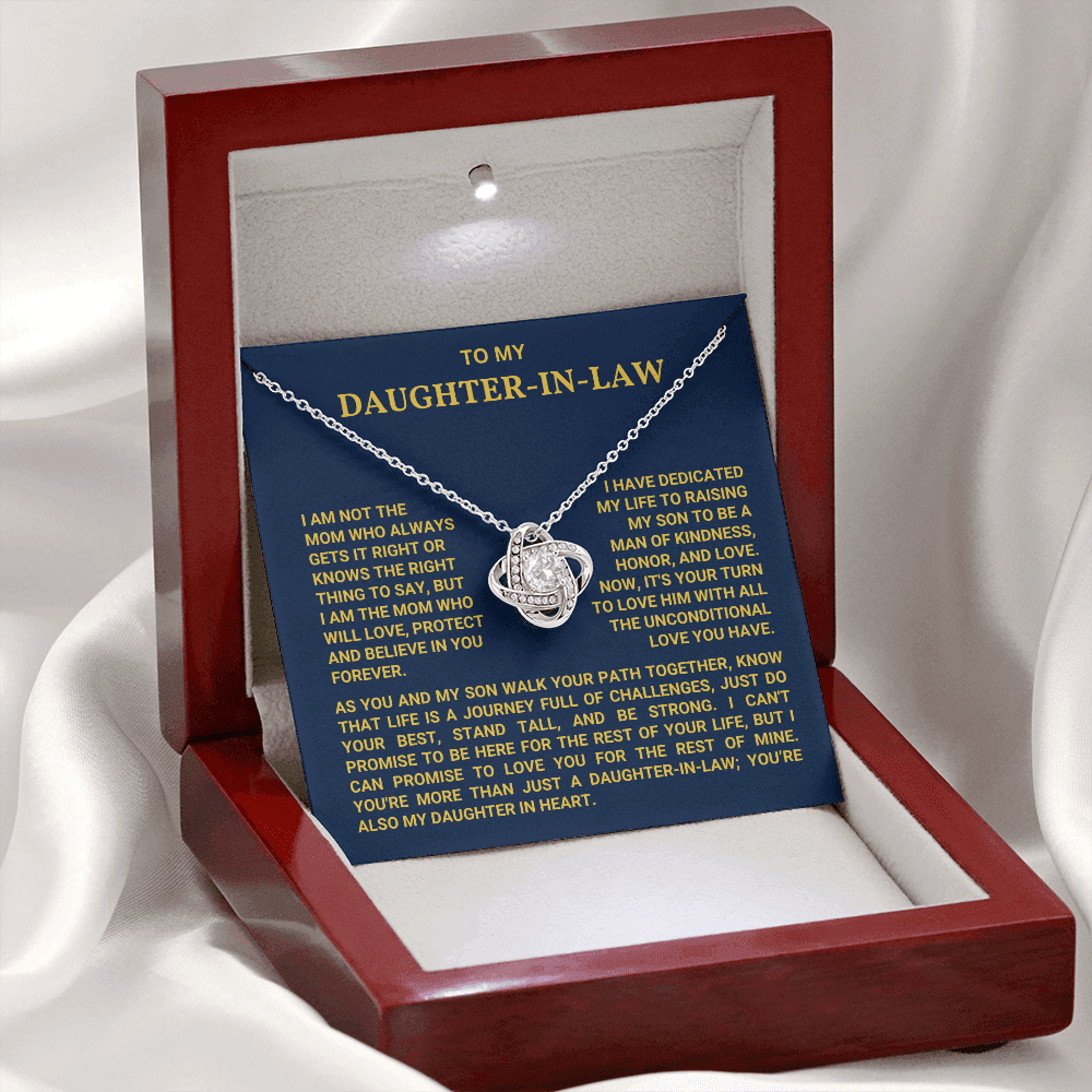 To My Daughter In Law - You Are My Daughter In Heart - Necklace