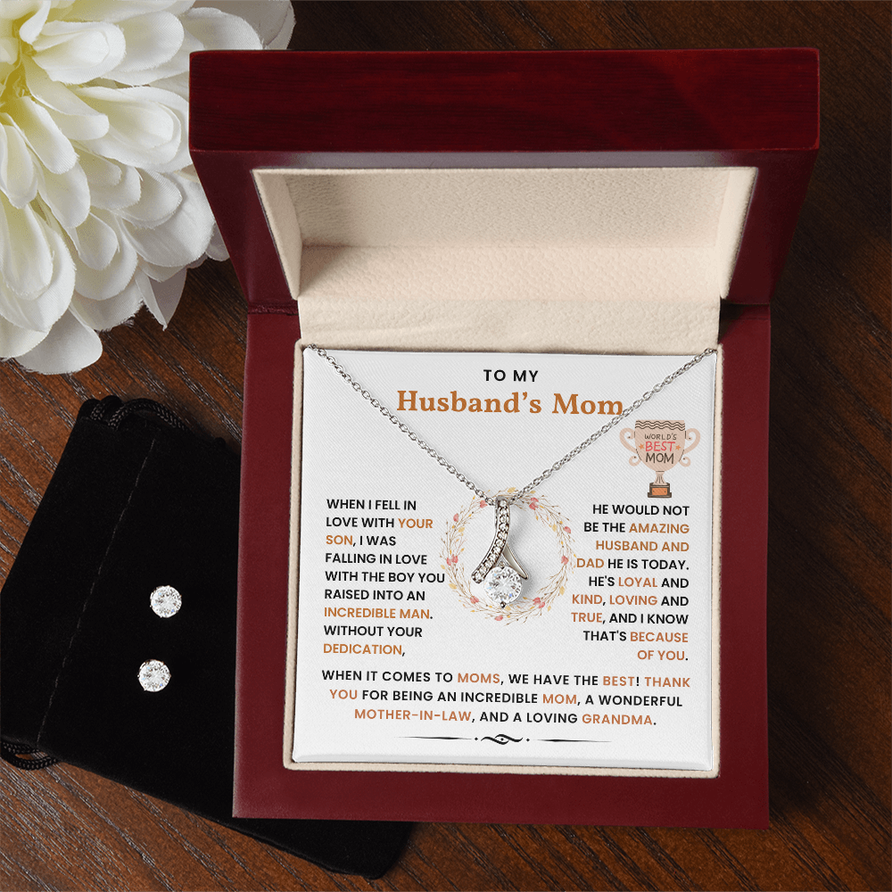 (FREE GIFT) To My Husband's Mom - Thank You For Being An Incredible Mom - Necklace