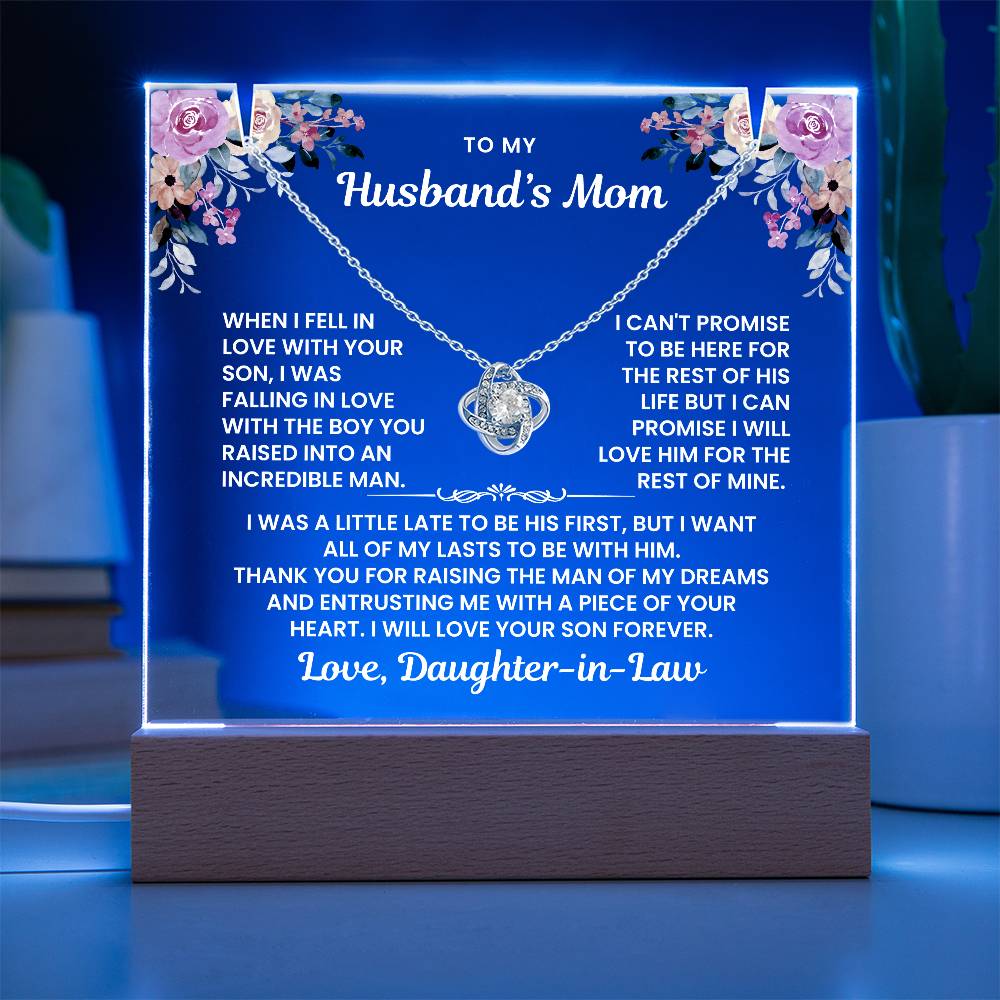 To My Husband's Mom - I Love Your Son Forever - Keepsake Acrylic