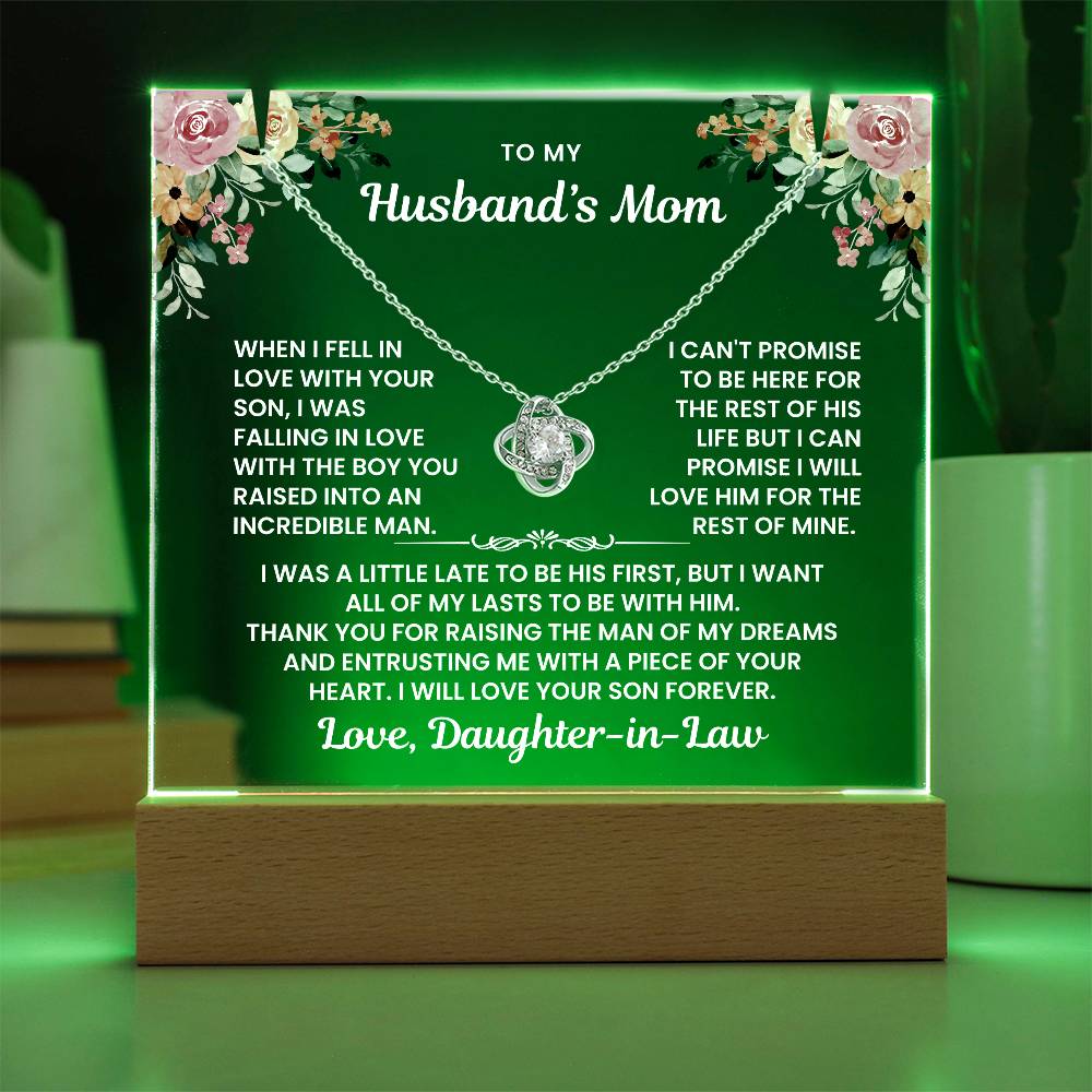 To My Husband's Mom - I Love Your Son Forever - Keepsake Acrylic