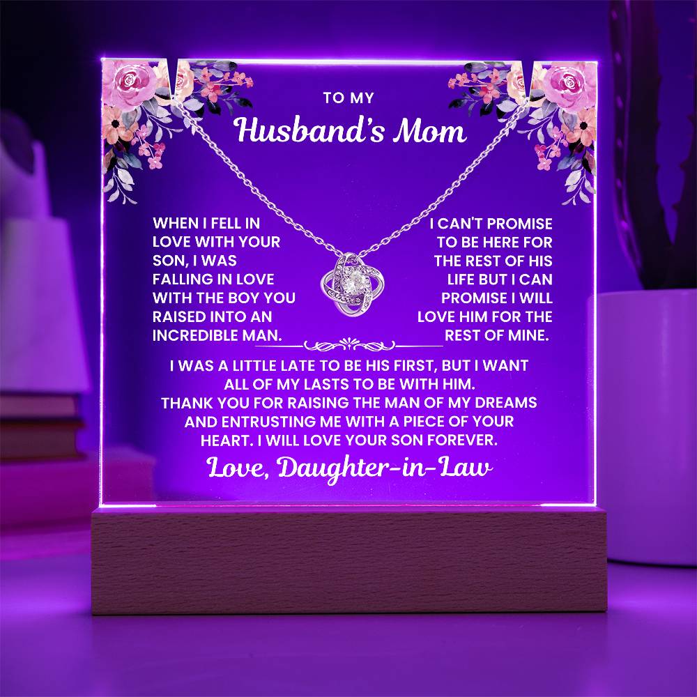 To My Husband's Mom - I Love Your Son Forever - Keepsake Acrylic