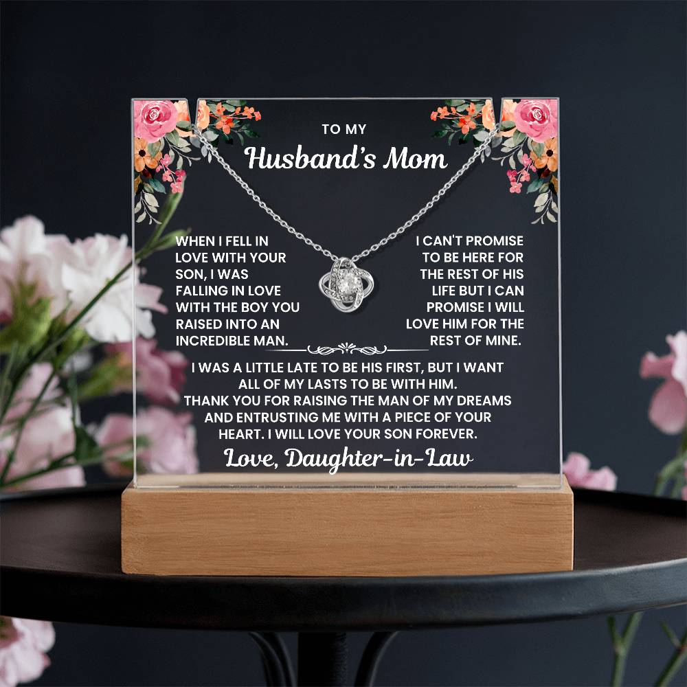 To My Husband's Mom - I Love Your Son Forever - Keepsake Acrylic
