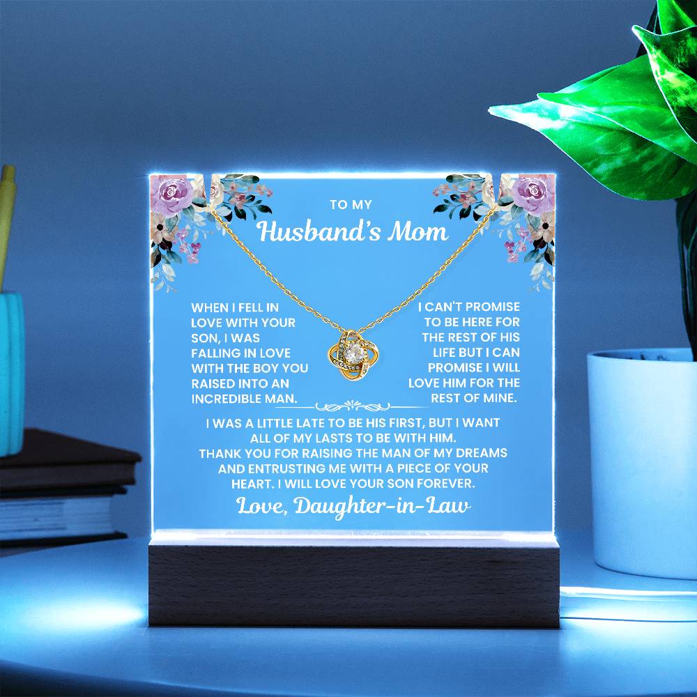 To My Husband's Mom - I Love Your Son Forever - Keepsake Acrylic