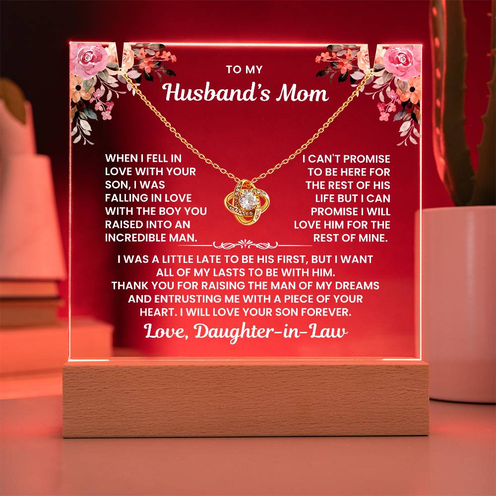 To My Husband's Mom - I Love Your Son Forever - Keepsake Acrylic