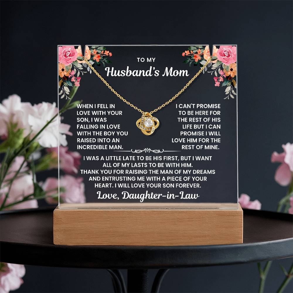 To My Husband's Mom - I Love Your Son Forever - Keepsake Acrylic