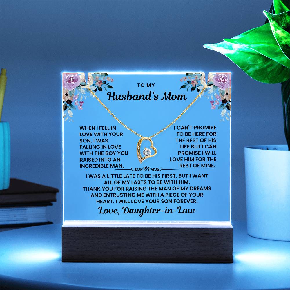 To My Husband's Mom - I Love Your Son Forever - Keepsake Acrylic Bundle