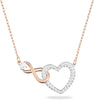 Infinity Love Necklace - Stainless Steel Silver Plated And Rose Gold Plated