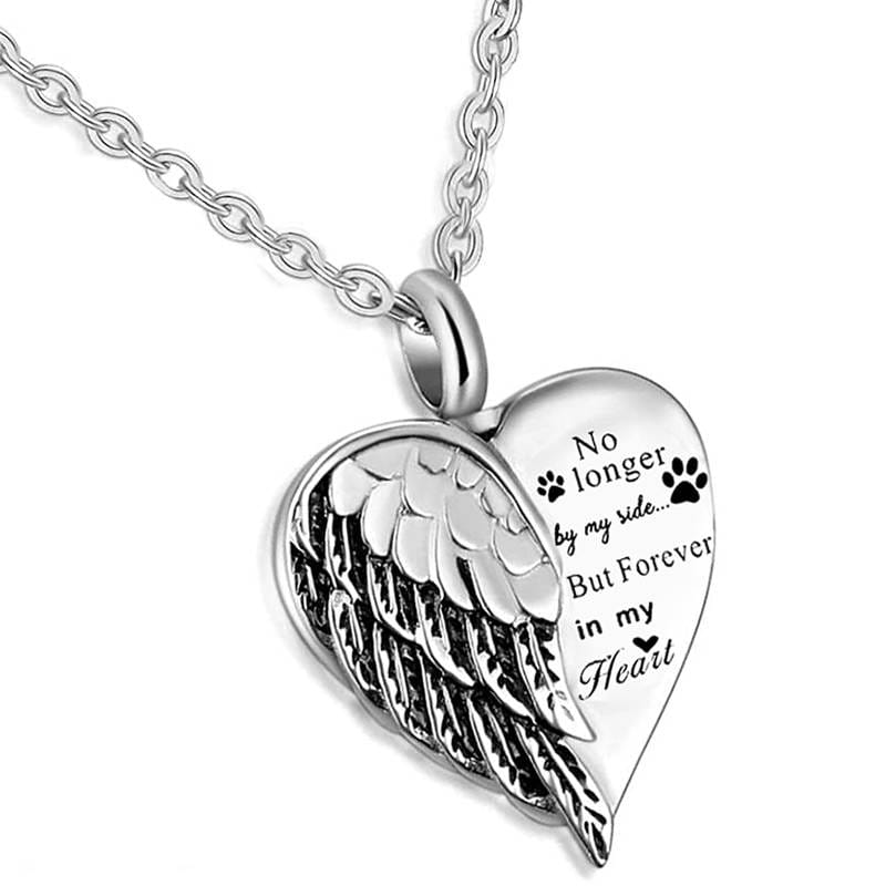 No Longer By My Side But Forever In My Heart- Keepsake Necklace To Keep Them Close To Your Heart