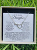 To My Daughter- Infinity Love Necklace-I Am So Proud Of You