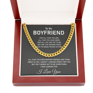 To My Boyfriend - Cuban Link Chain-You Turned Out To Be