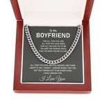 To My Boyfriend - Cuban Link Chain-You Turned Out To Be