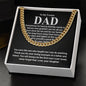 To My Trucker Dad- Cuban Link Chain- Sometimes It Is Hard