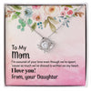 To My Mom-Loveknot Necklace-I Am Assured