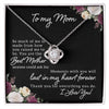To My Mom-Loveknot Necklace-Thank You For Everything