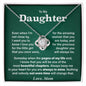 To My Daughter- Loveknot Necklace- Most Beautiful Chapters