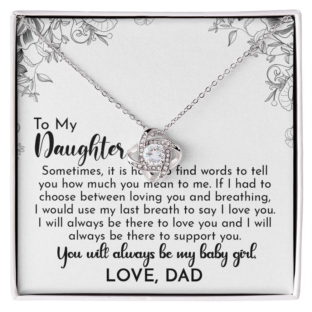 To My Daughter- Lovenot Neckalce- Love Dad