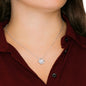 To My Granddaughter-Loveknot Necklace- Always Be Brave