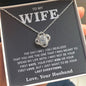 To My Wife- Loveknot Necklace-Your Last Everything