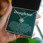To My Daughter-Loveknot Necklace- Never Feel That
