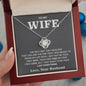 To My Wife- Loveknot Necklace-Your Last Everything