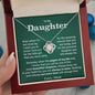 To My Daughter- Loveknot Necklace- Most Beautiful Chapters