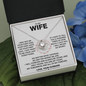 To My Wife- Loveknot Necklace- I May Not Be Your First Kiss