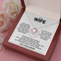 To My Wife- Loveknot Necklace- I May Not Be Your First Kiss