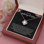 To My Unbiological Sister-Loveknot Necklace- Thanks For Being