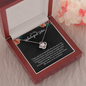To My Unbiological Sister-Loveknot Necklace- Thanks For Being