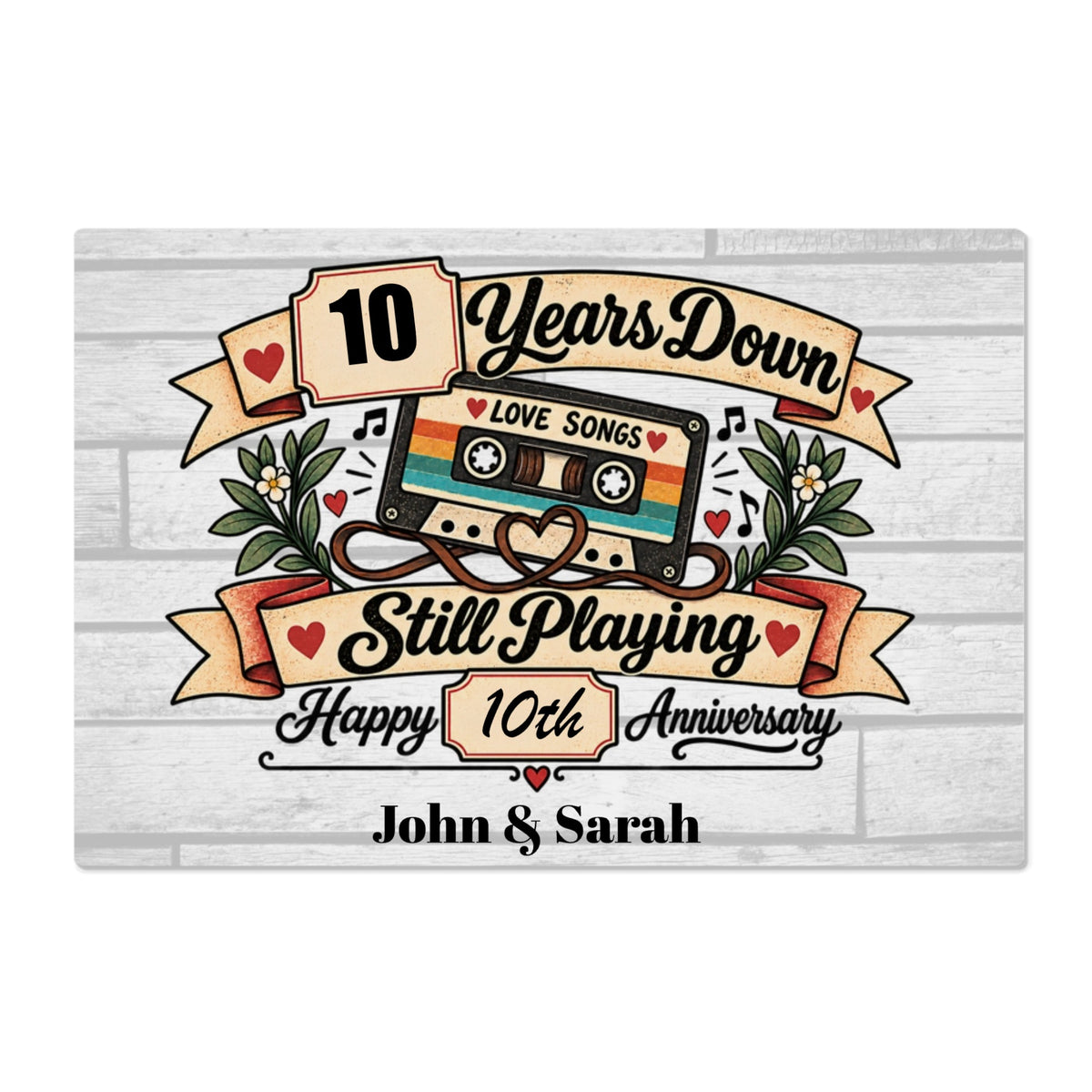Anniversary Personalized Couple Canvas Wall Art