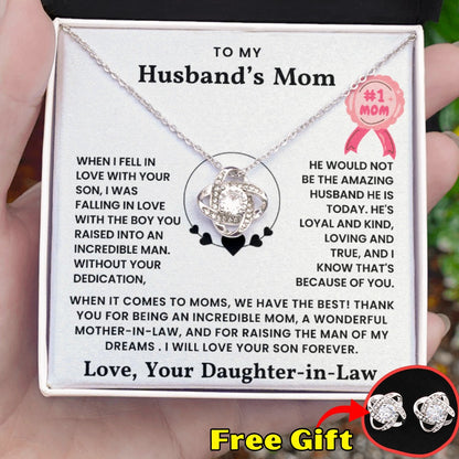 To My Husband's Mom - Thank You For Being An Incredible Mom - Necklace