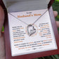 To My Husband's Mom-Forever Necklace-He Is Loyal And Kind