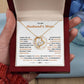 To My Husband's Mom-Forever Necklace-He Is Loyal And Kind
